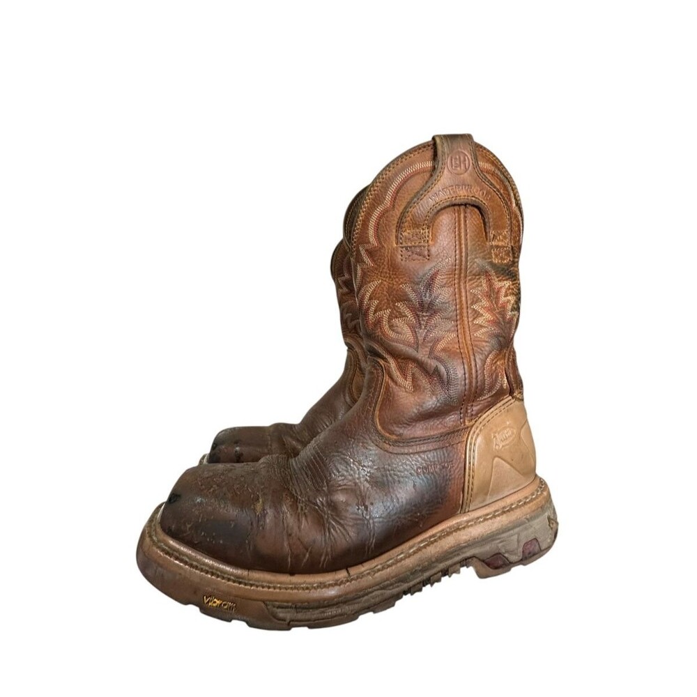 Justin Original Workboots Montana Waterproof Nano Composite Toe 10 D Distressed
